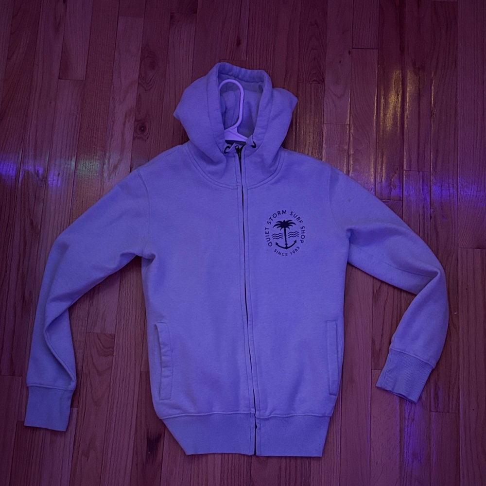 Small teal Quiet storm hoodie